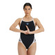 Maillot de bain Femme Team Stripe Noir -W ICONS TEAM SUPERFLY BACK ONE PIECE