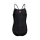 Maillot de bain fille Light Drop Solid Black Black