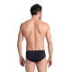 Maillot Homme ARENA ONE 12CM SWIM BRIEFS BIG LOG BLACK PURPLE