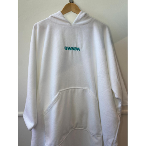 Poncho Polyester à capuche WHITE