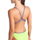 WOMEN'S SWIMSUIT LACE BACK SOLID ARTIC ARTIC LIME-FUTURE DUSK