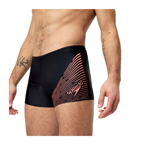Maillot de Bain Homme ECO MEDLEY LOGO AQSH BLA/RED