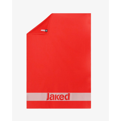 TOWEL RED-GREY