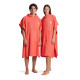 ARENA COTTON PONCHO CALYPSO CORAL-WHITE
