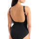 Maillot de Bain ARENA Femme ISA SQUARED BACK C CUPBLACK-FAIRY ROSE