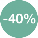 - 40%