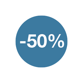 - 50%