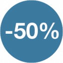 - 50%