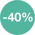 - 40%