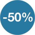 - 50%
